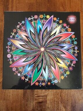 Bgraamiens Round Jigsaw Puzzle 1000 Piece - Blooming Flowers Mandala